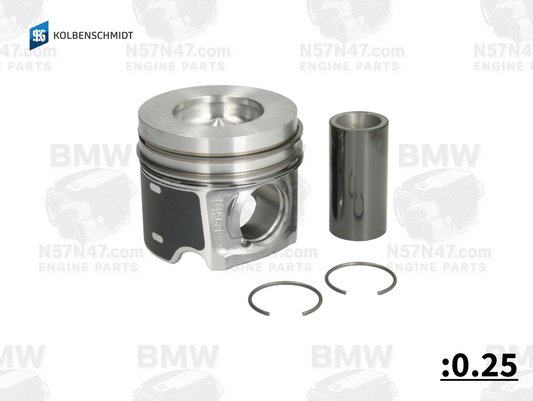 Kolbenschmidt 41268610 BMW N57 Piston 0.25