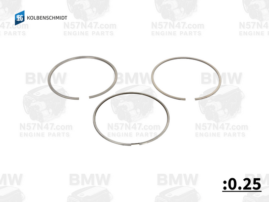 Kolbenschmidt 800115810025 BMW N57 Piston Ring Kit 0.25